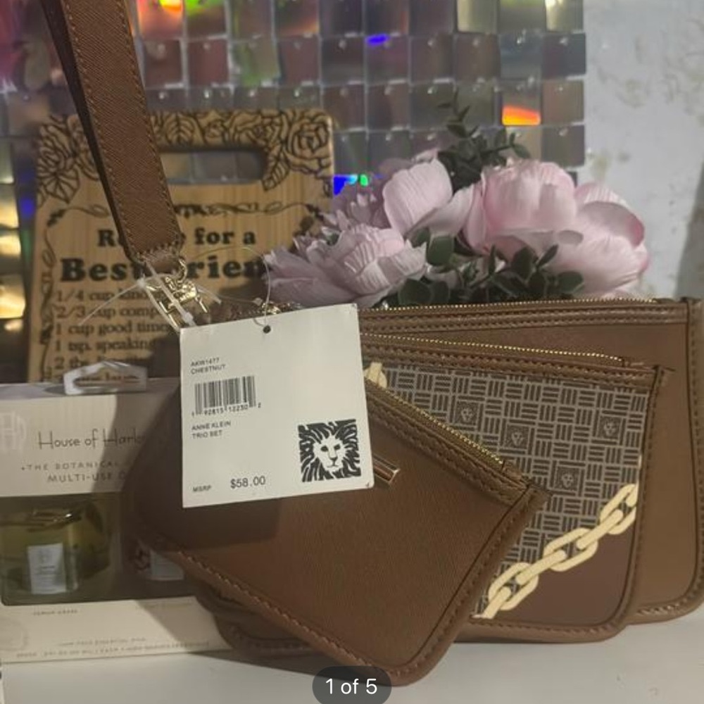 Anne Klein 3 piece duo clutch